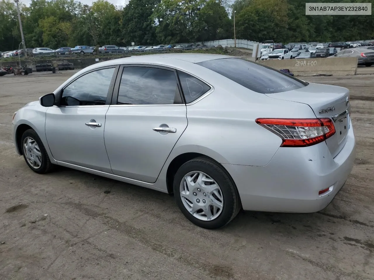 2014 Nissan Sentra S VIN: 3N1AB7AP3EY232840 Lot: 72629474