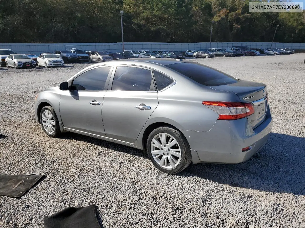 3N1AB7AP7EY288098 2014 Nissan Sentra S