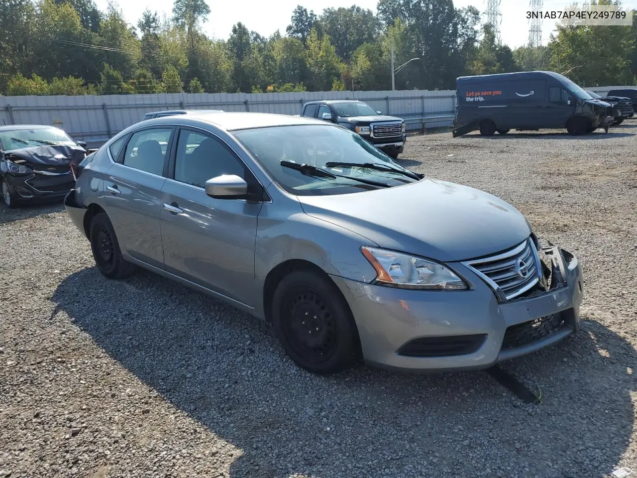 3N1AB7AP4EY249789 2014 Nissan Sentra S