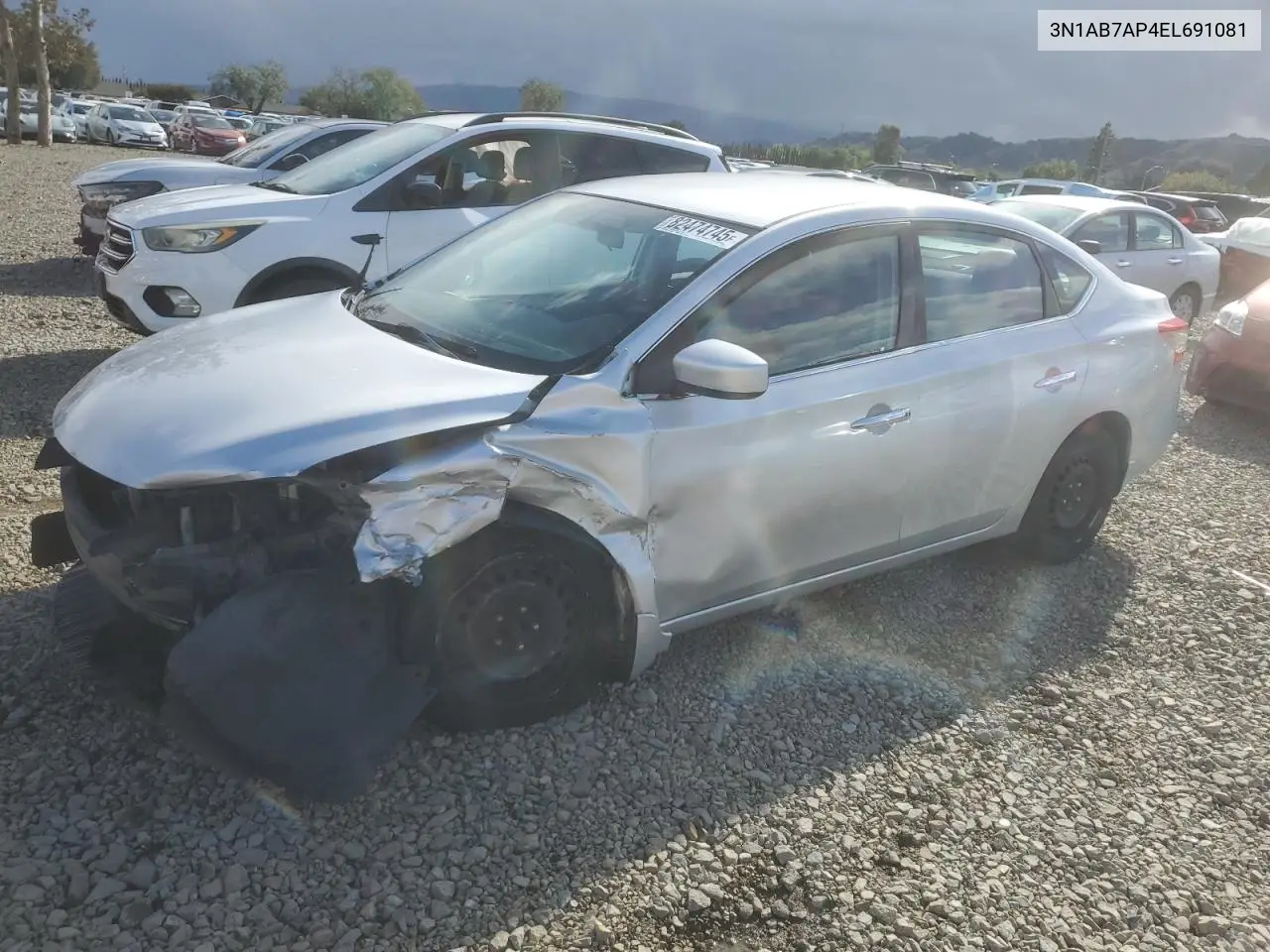 3N1AB7AP4EL691081 2014 Nissan Sentra S