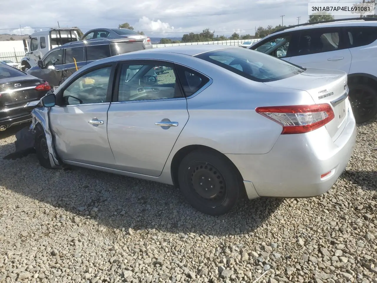 3N1AB7AP4EL691081 2014 Nissan Sentra S
