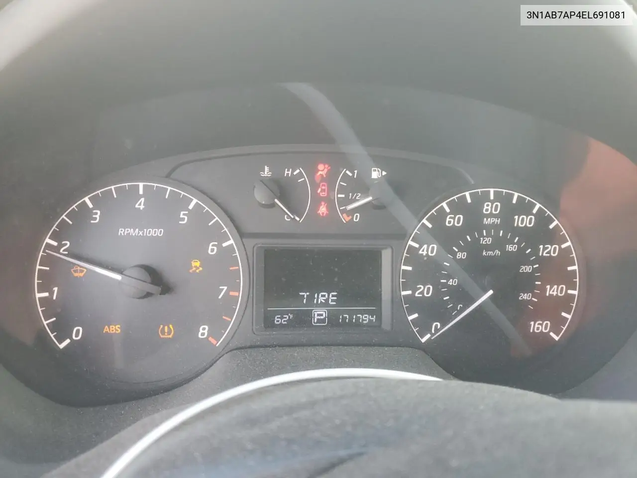 3N1AB7AP4EL691081 2014 Nissan Sentra S