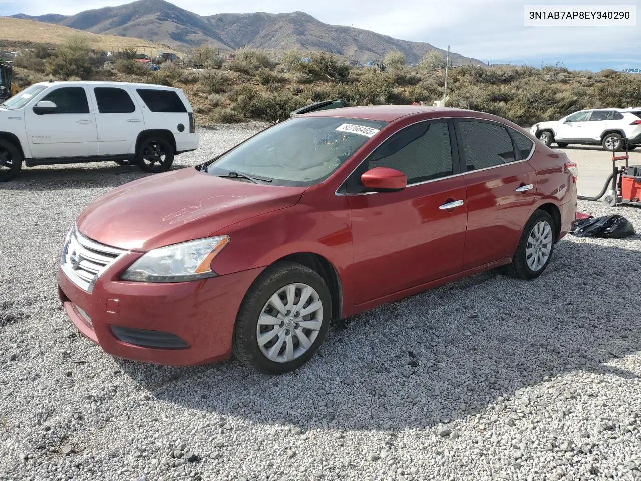 3N1AB7AP8EY340290 2014 Nissan Sentra S