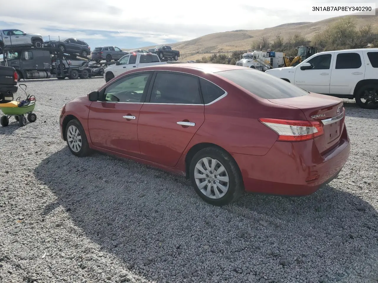 3N1AB7AP8EY340290 2014 Nissan Sentra S