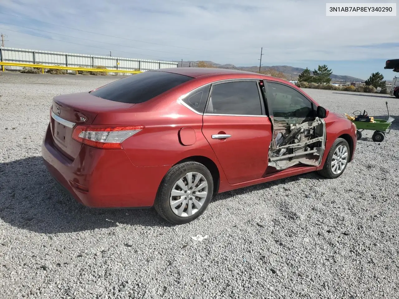 3N1AB7AP8EY340290 2014 Nissan Sentra S