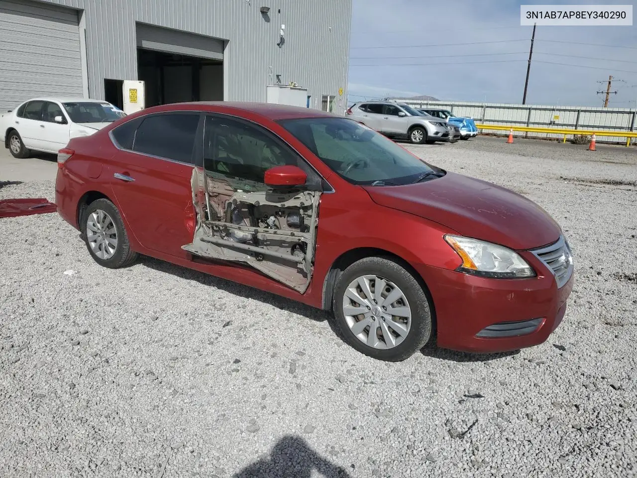 3N1AB7AP8EY340290 2014 Nissan Sentra S