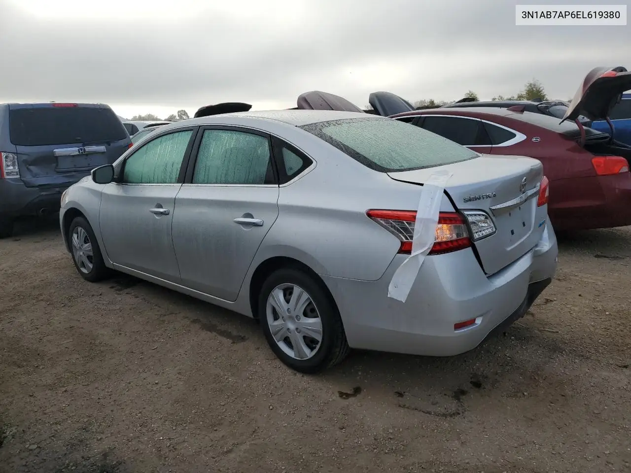 3N1AB7AP6EL619380 2014 Nissan Sentra S