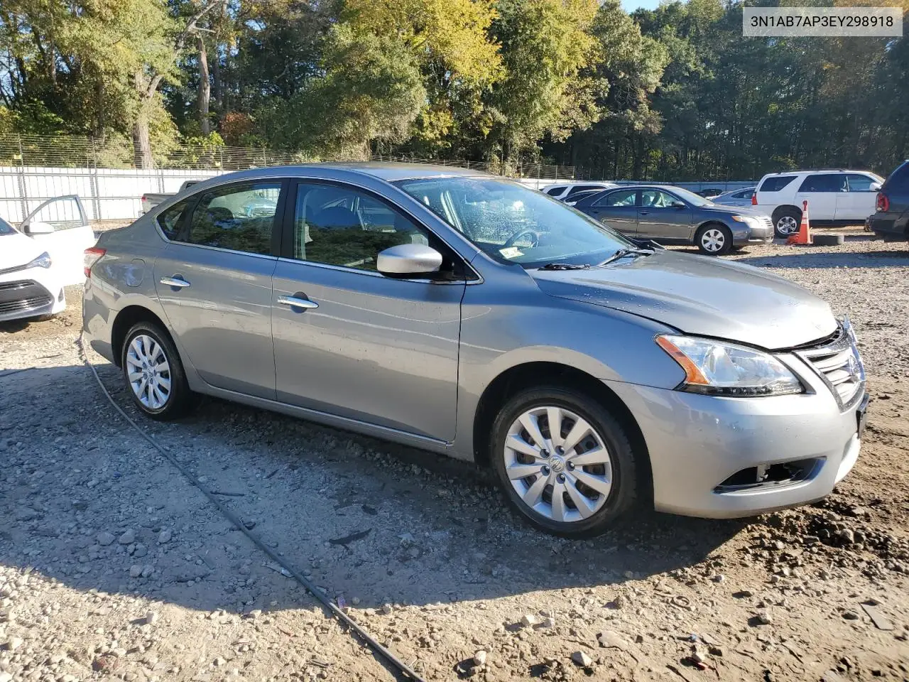 3N1AB7AP3EY298918 2014 Nissan Sentra S