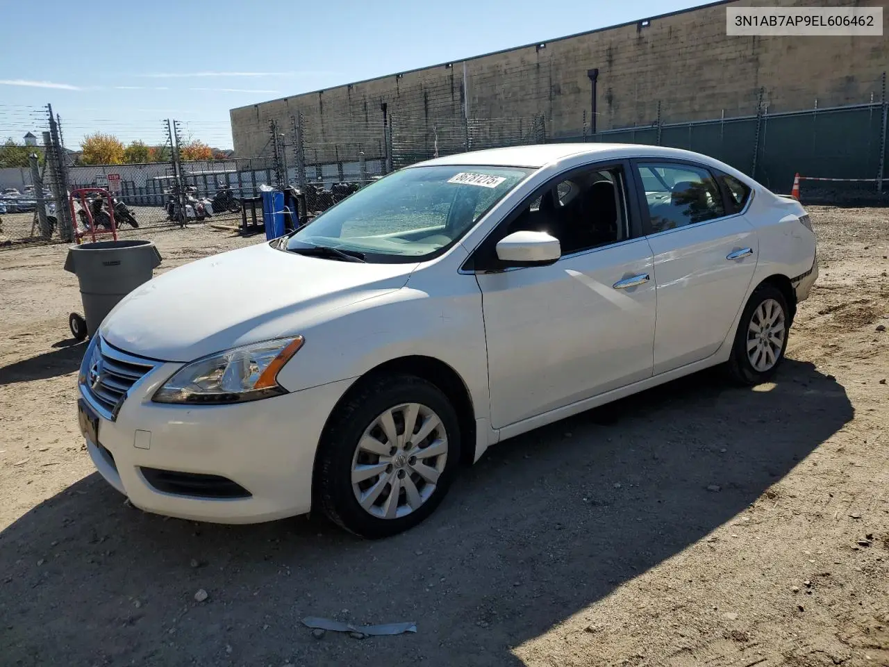 3N1AB7AP9EL606462 2014 Nissan Sentra S