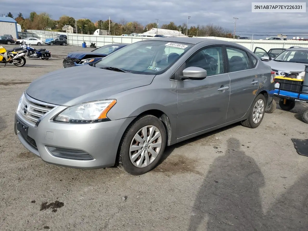 3N1AB7AP7EY226331 2014 Nissan Sentra S