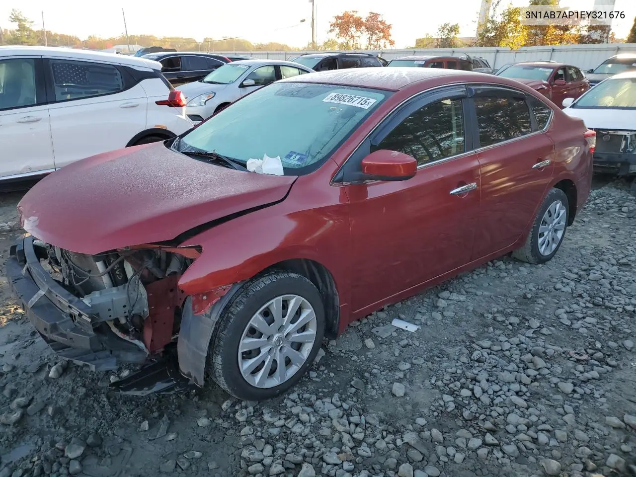 3N1AB7AP1EY321676 2014 Nissan Sentra S