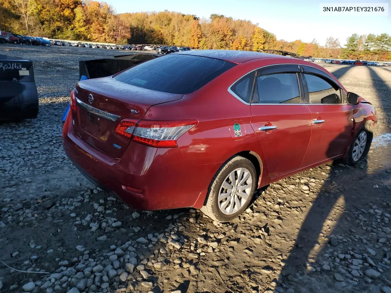 3N1AB7AP1EY321676 2014 Nissan Sentra S