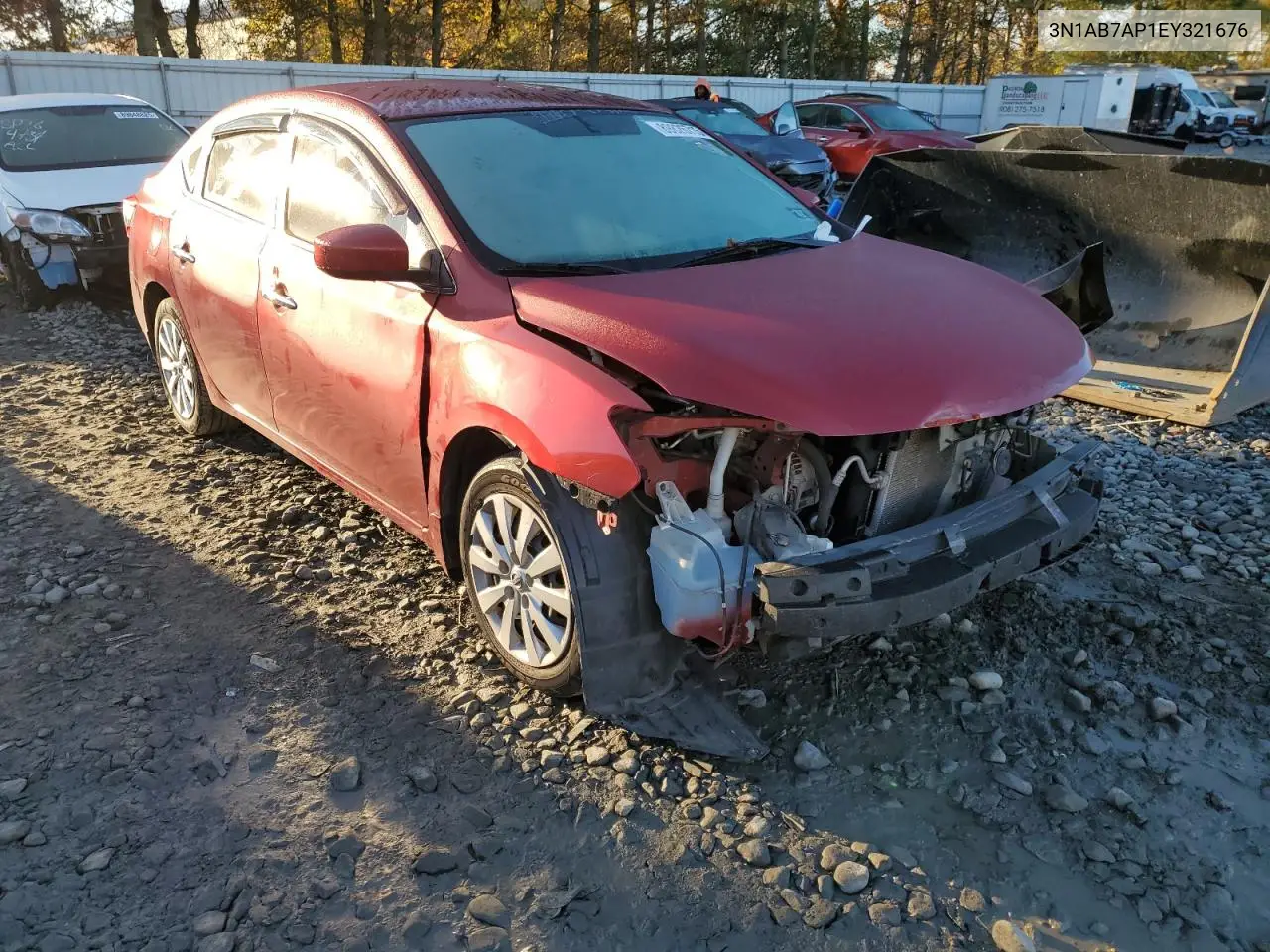 3N1AB7AP1EY321676 2014 Nissan Sentra S