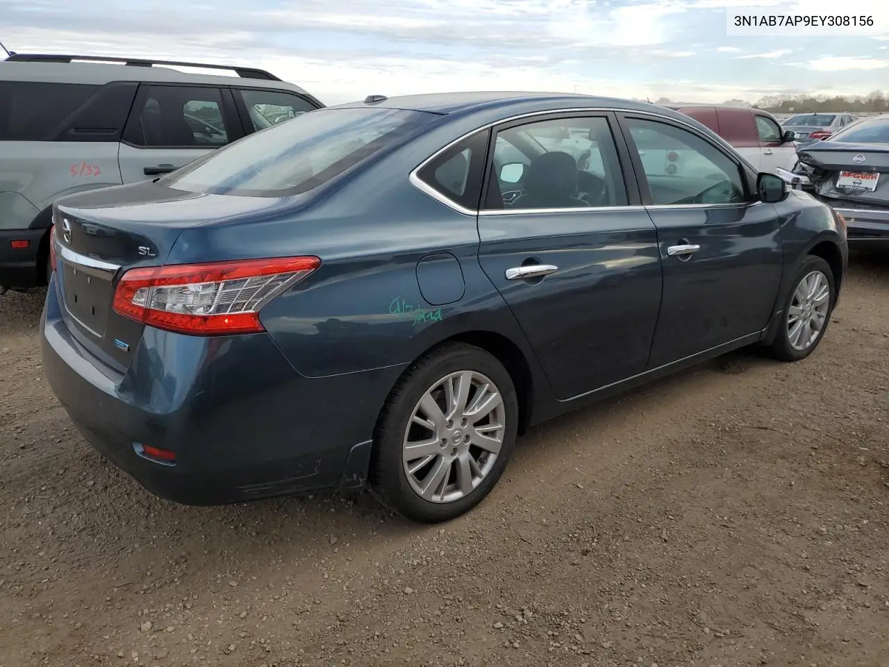 3N1AB7AP9EY308156 2014 Nissan Sentra S