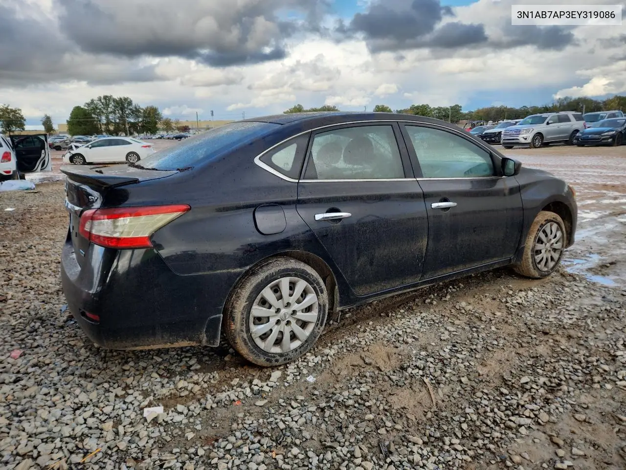 3N1AB7AP3EY319086 2014 Nissan Sentra S