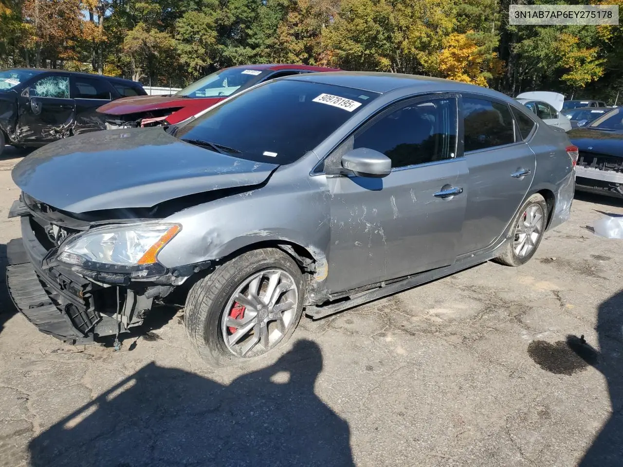 3N1AB7AP6EY275178 2014 Nissan Sentra S