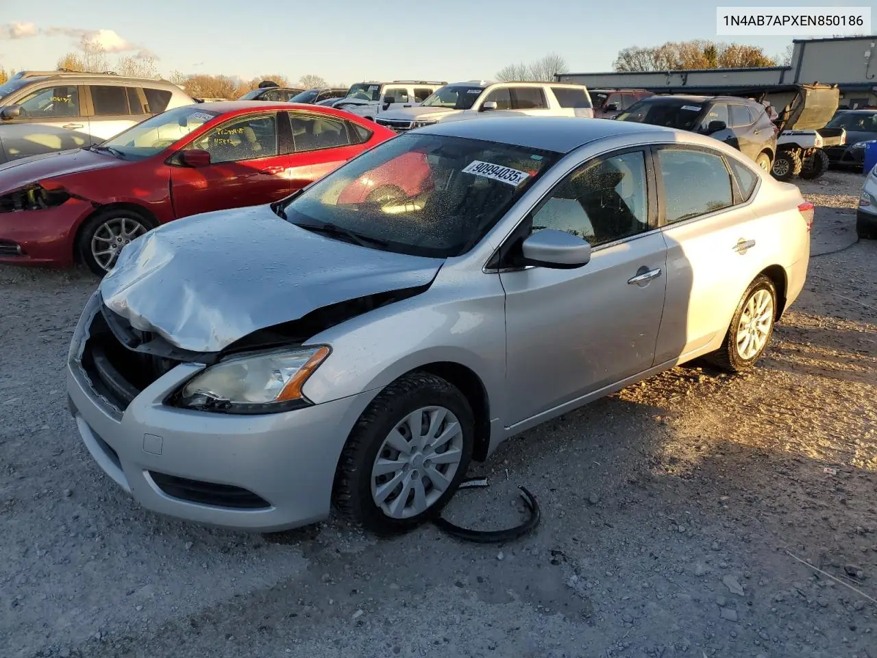 1N4AB7APXEN850186 2014 Nissan Sentra S
