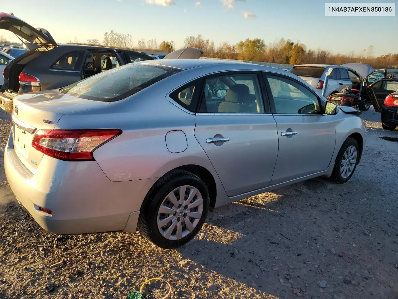 1N4AB7APXEN850186 2014 Nissan Sentra S