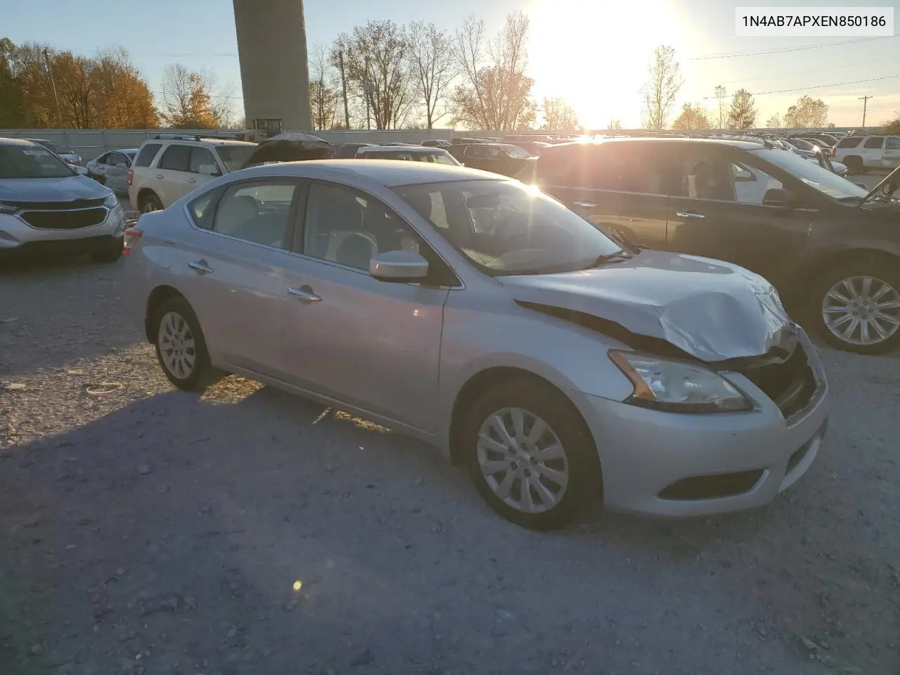 1N4AB7APXEN850186 2014 Nissan Sentra S