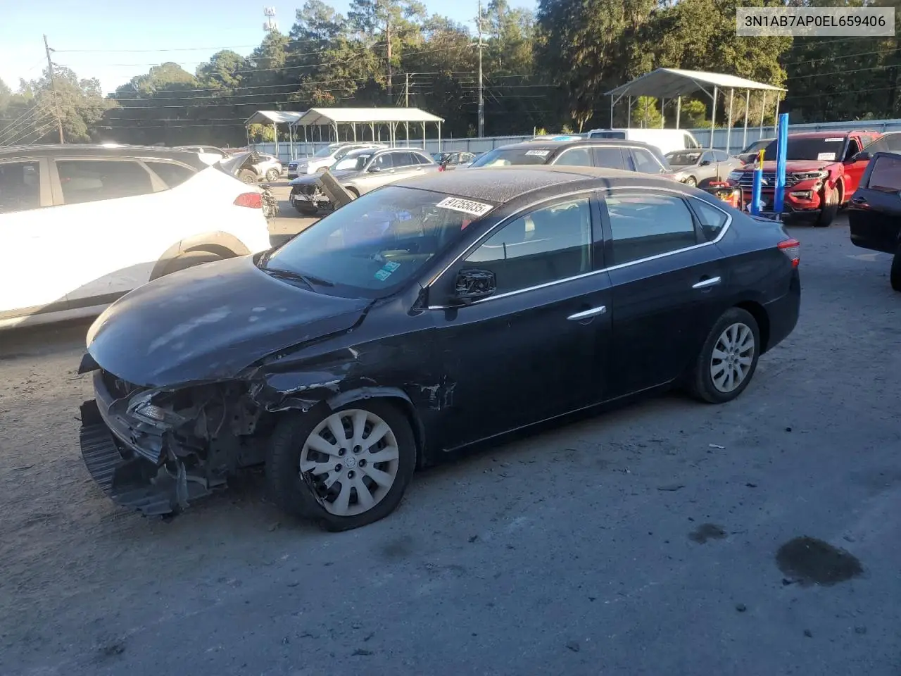 3N1AB7AP0EL659406 2014 Nissan Sentra S
