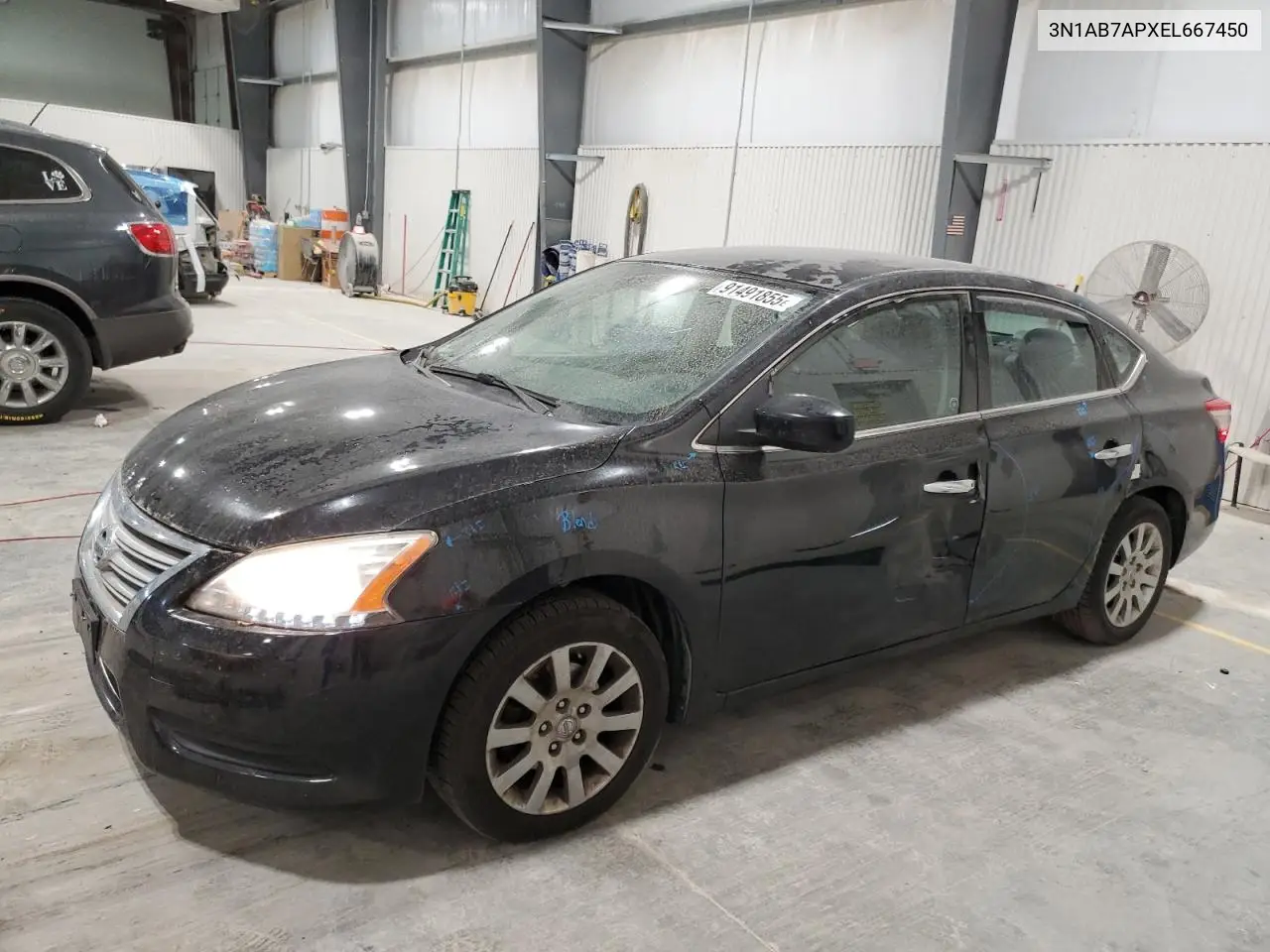 3N1AB7APXEL667450 2014 Nissan Sentra S
