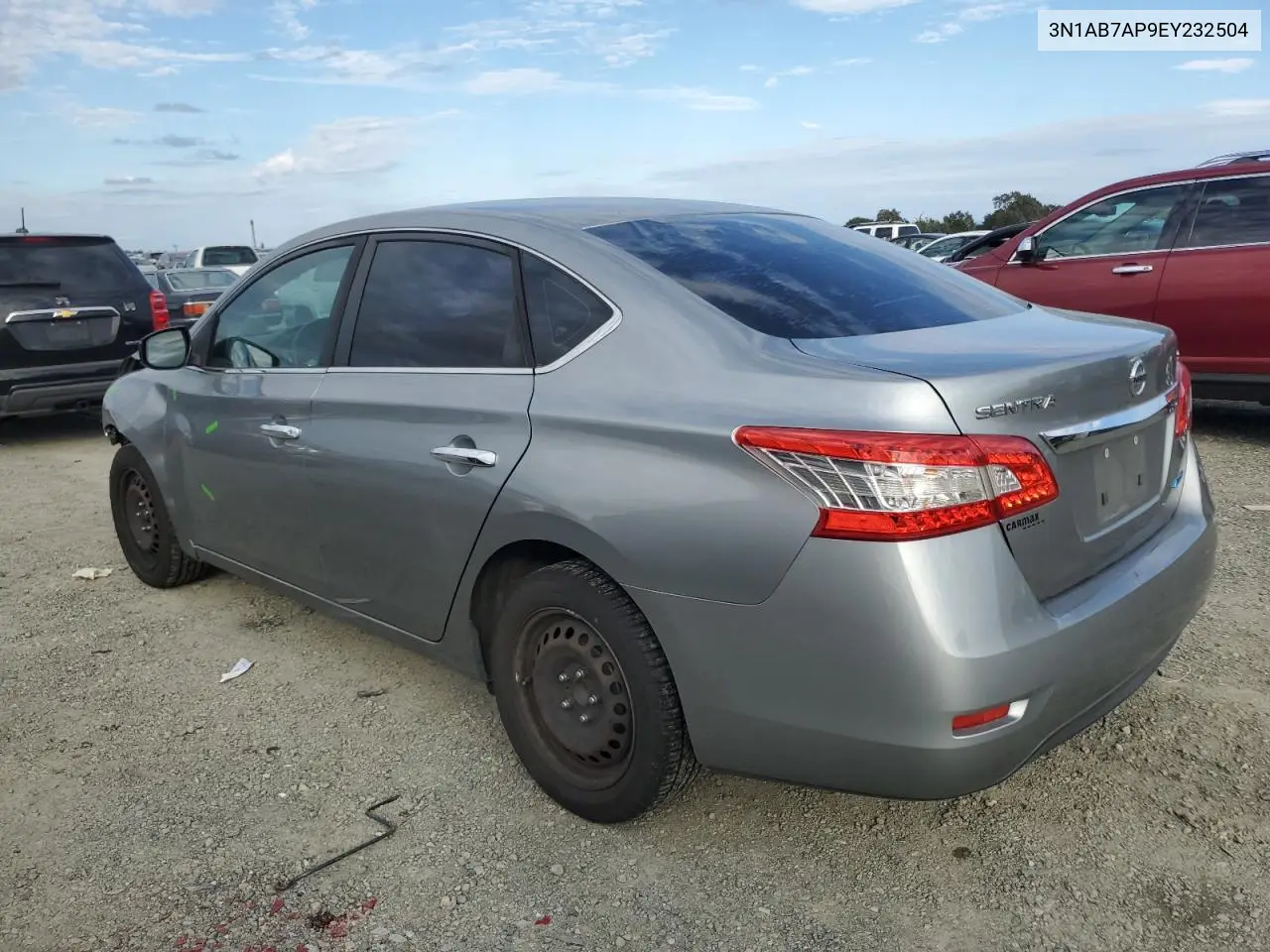 3N1AB7AP9EY232504 2014 Nissan Sentra S