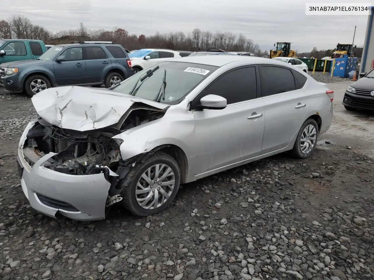 3N1AB7AP1EL676134 2014 Nissan Sentra S