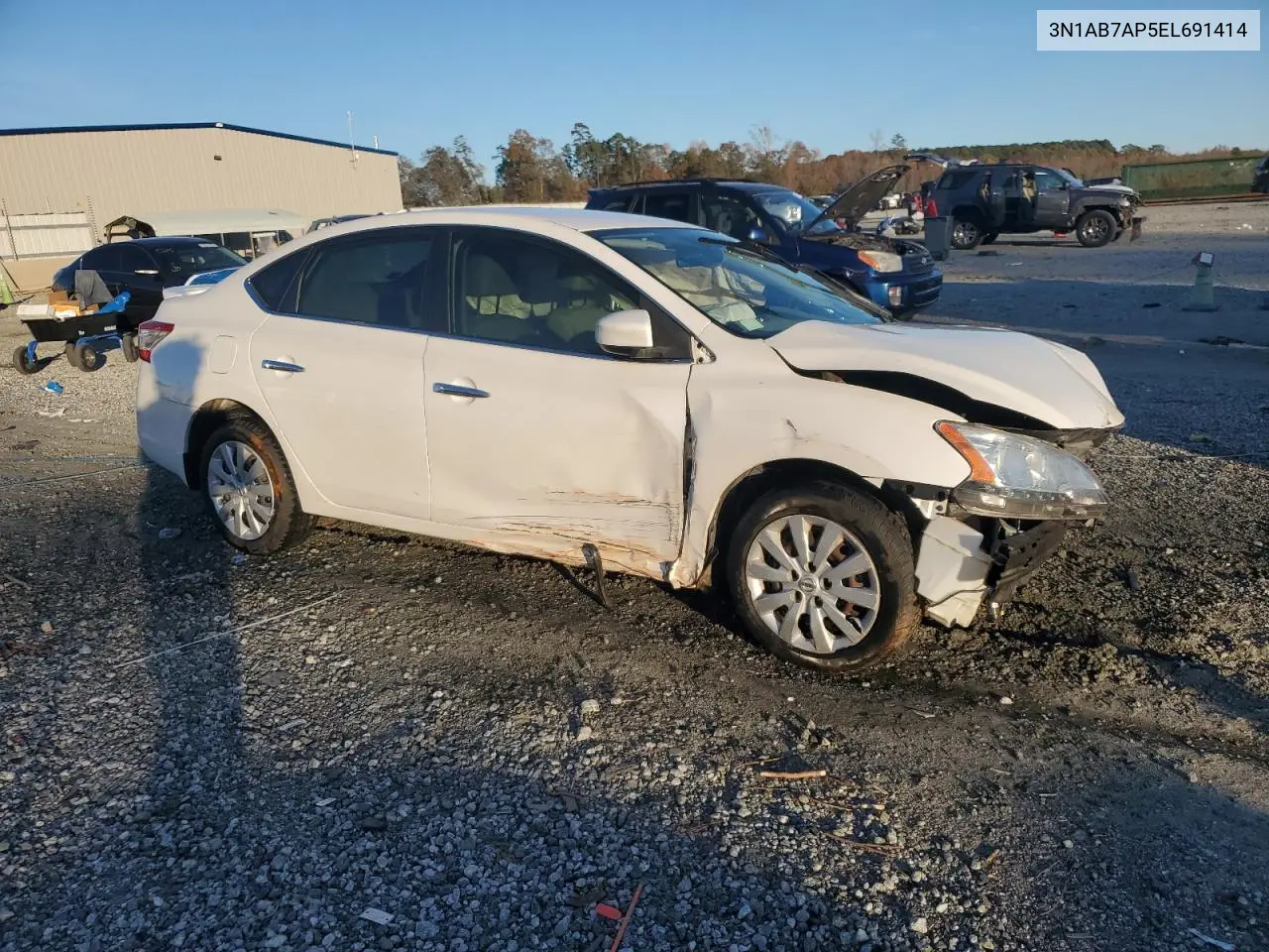 3N1AB7AP5EL691414 2014 Nissan Sentra Sv