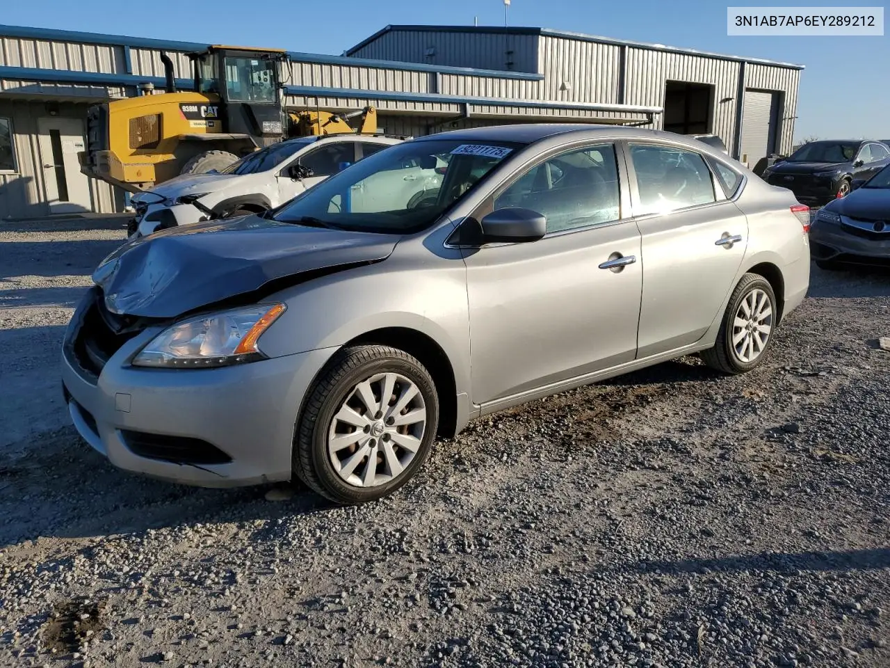 3N1AB7AP6EY289212 2014 Nissan Sentra S