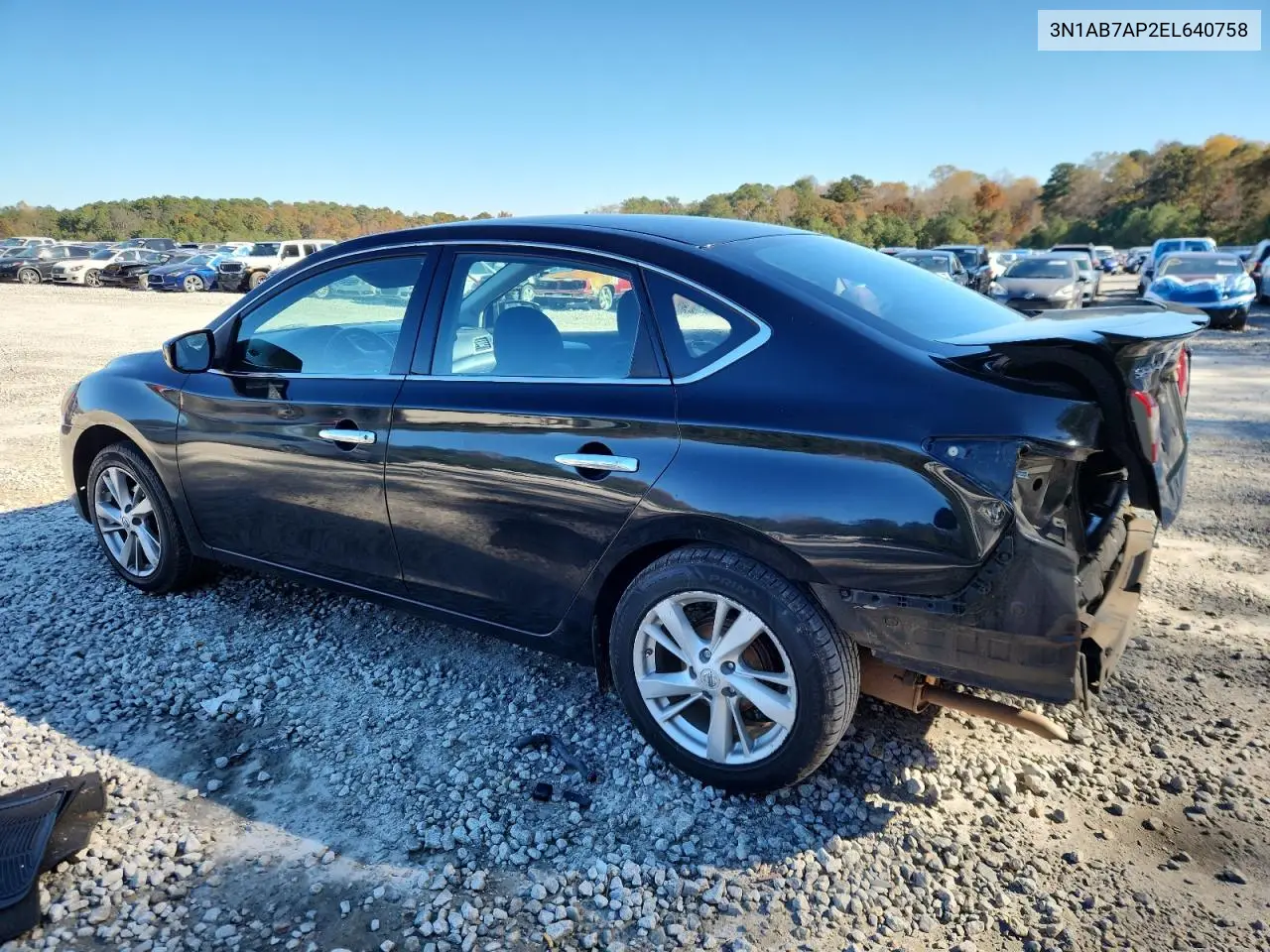 3N1AB7AP2EL640758 2014 Nissan Sentra S