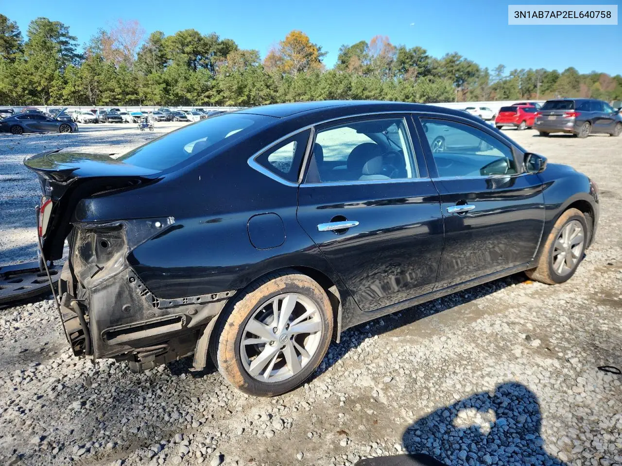 3N1AB7AP2EL640758 2014 Nissan Sentra S