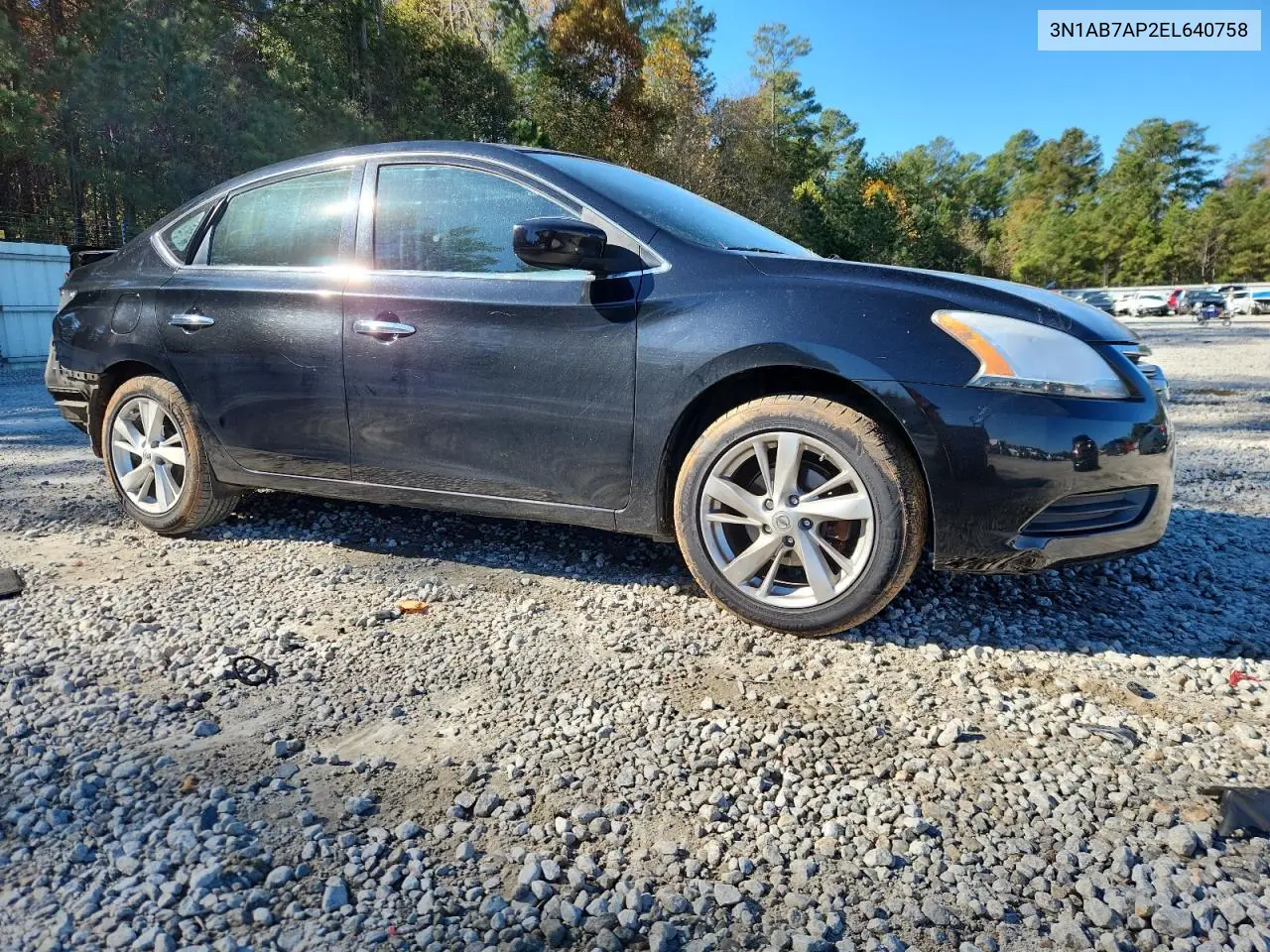 3N1AB7AP2EL640758 2014 Nissan Sentra S