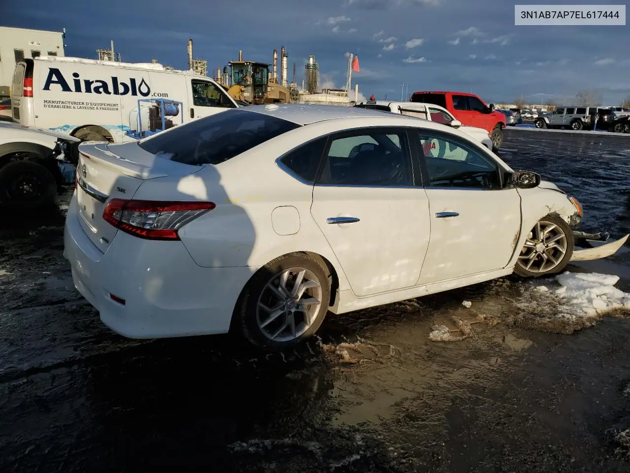 3N1AB7AP7EL617444 2014 Nissan Sentra S