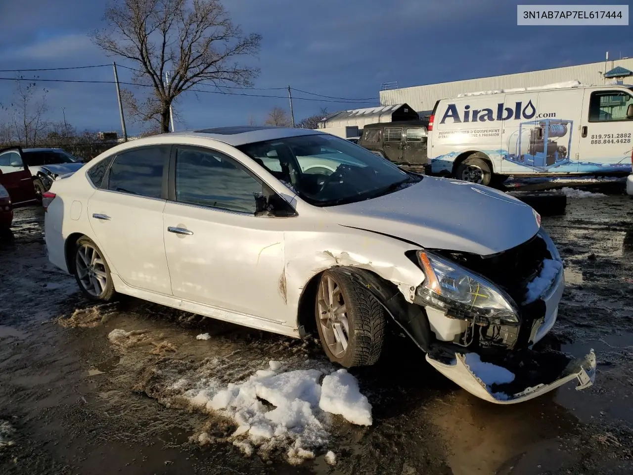 3N1AB7AP7EL617444 2014 Nissan Sentra S