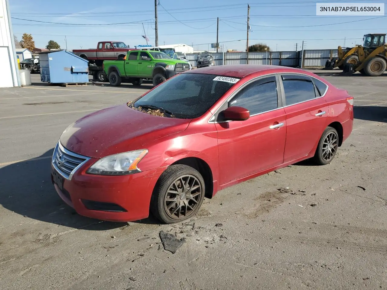 3N1AB7AP5EL653004 2014 Nissan Sentra S