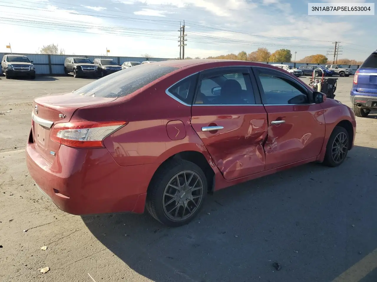 3N1AB7AP5EL653004 2014 Nissan Sentra S