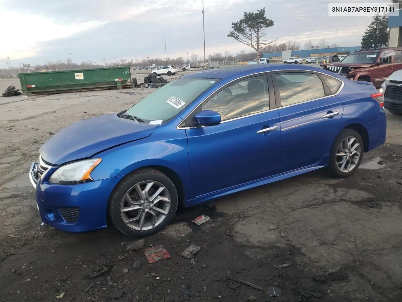 3N1AB7AP8EY317141 2014 Nissan Sentra S