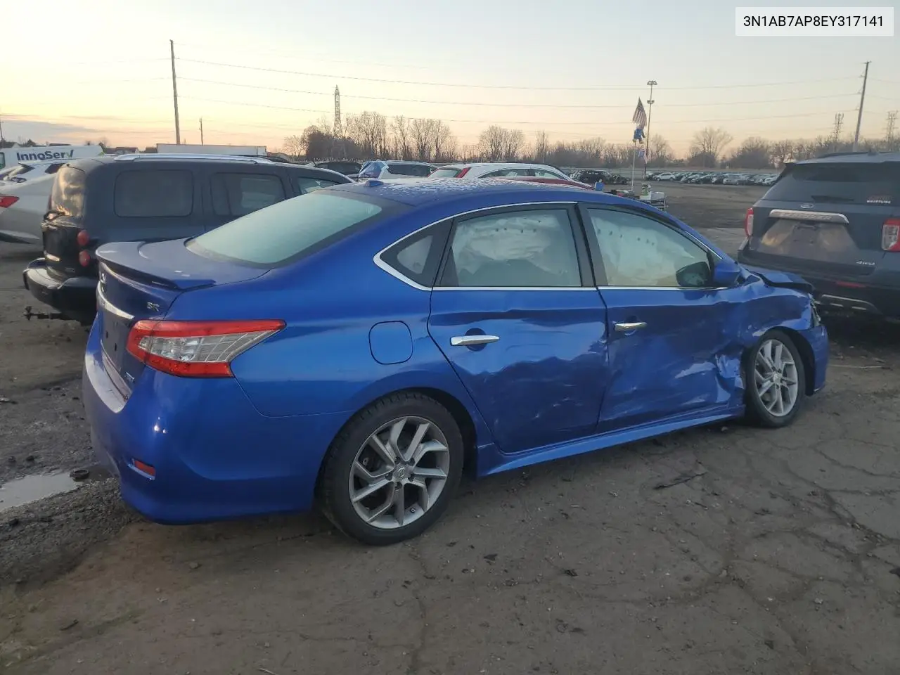 3N1AB7AP8EY317141 2014 Nissan Sentra S
