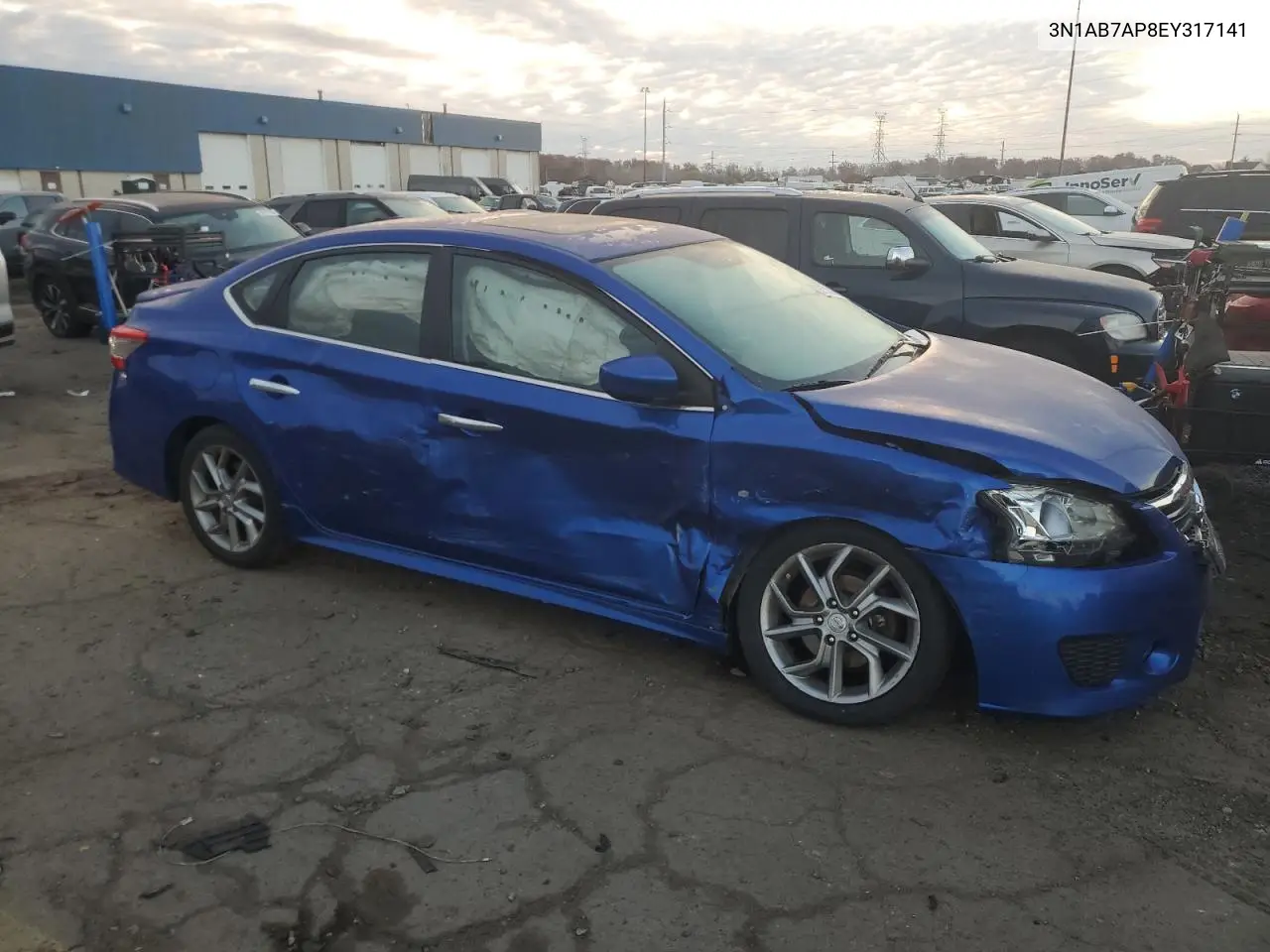 3N1AB7AP8EY317141 2014 Nissan Sentra S