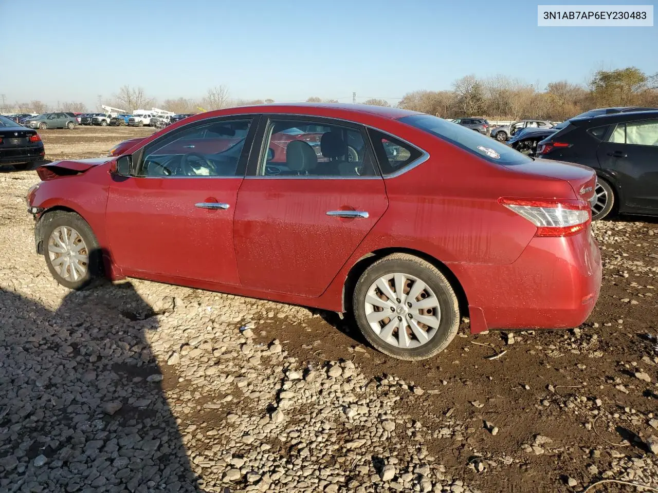 3N1AB7AP6EY230483 2014 Nissan Sentra S