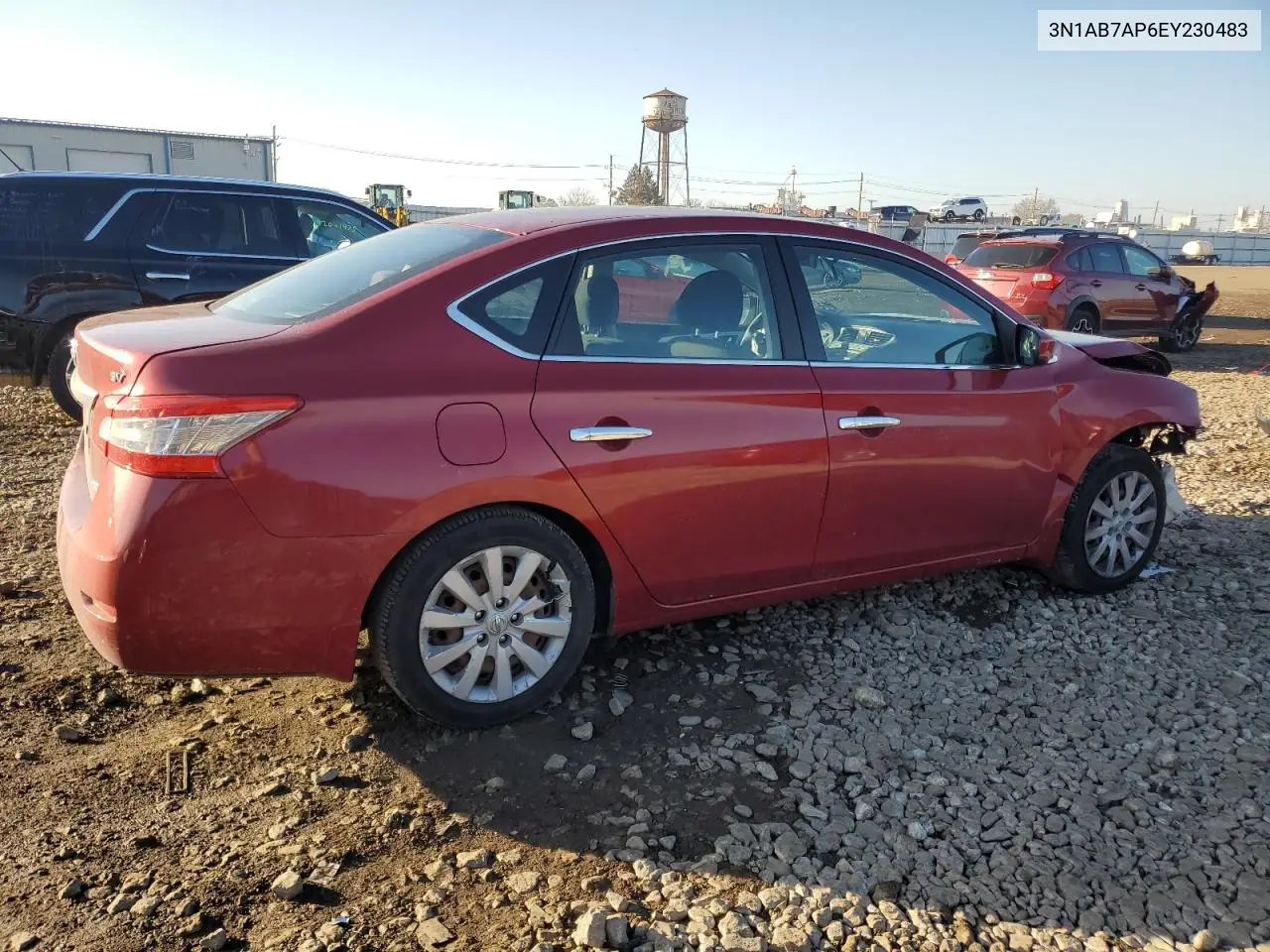 3N1AB7AP6EY230483 2014 Nissan Sentra S