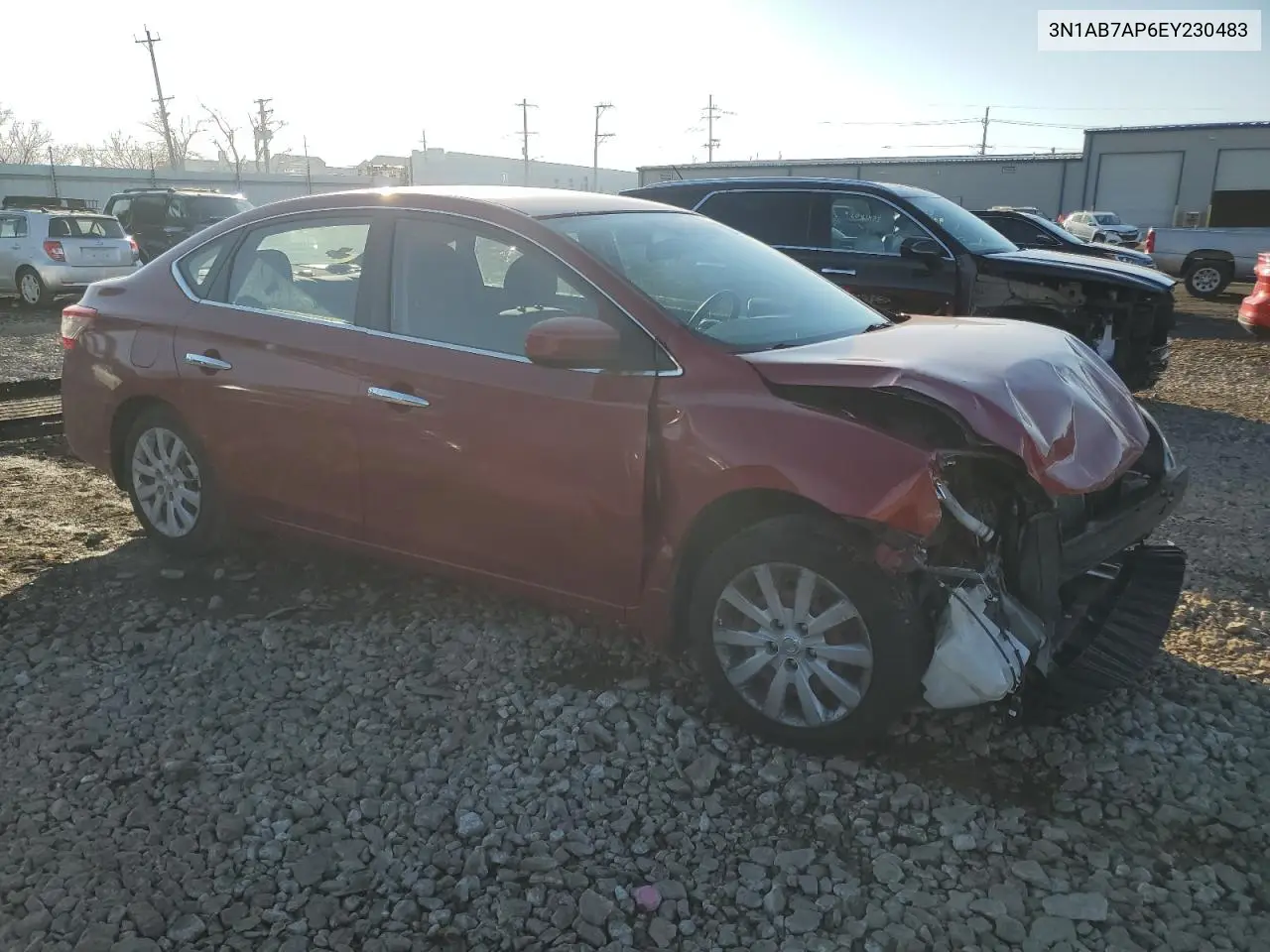3N1AB7AP6EY230483 2014 Nissan Sentra S