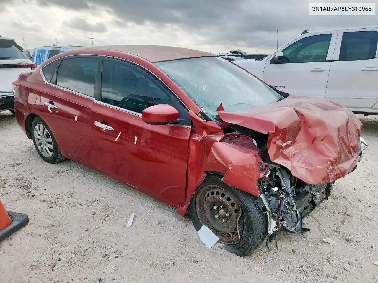 3N1AB7AP8EY310965 2014 Nissan Sentra S