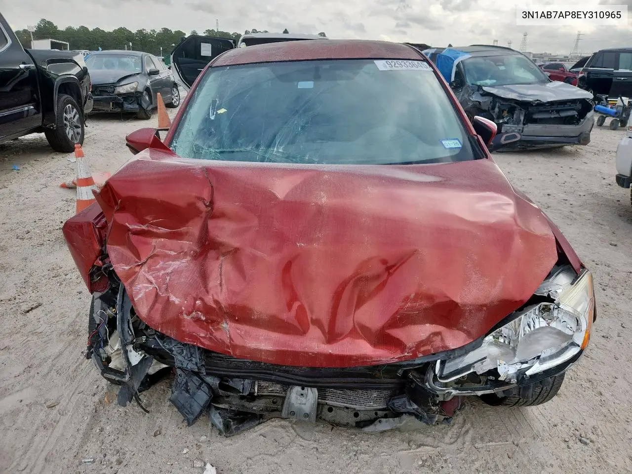 3N1AB7AP8EY310965 2014 Nissan Sentra S
