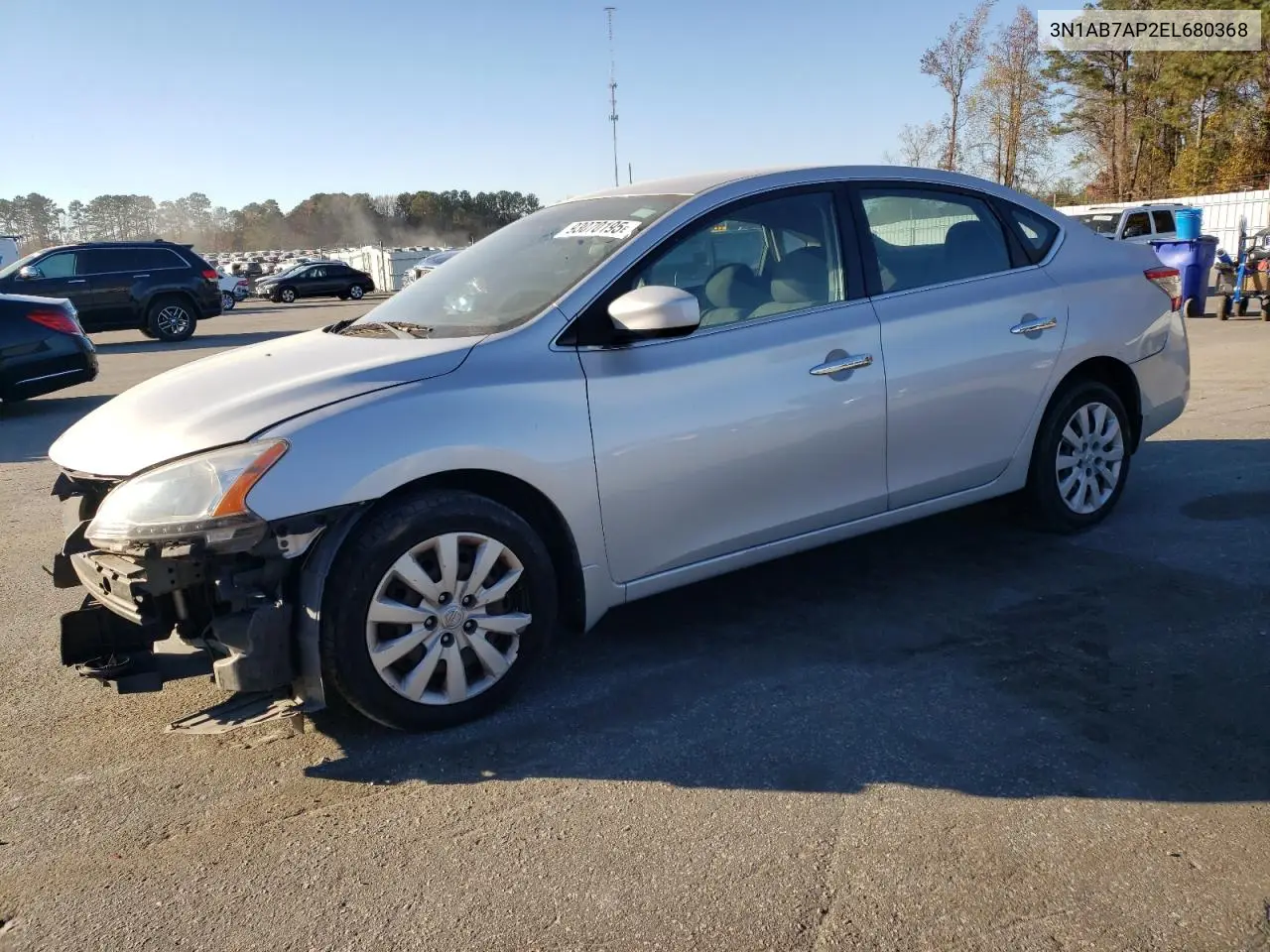 3N1AB7AP2EL680368 2014 Nissan Sentra S
