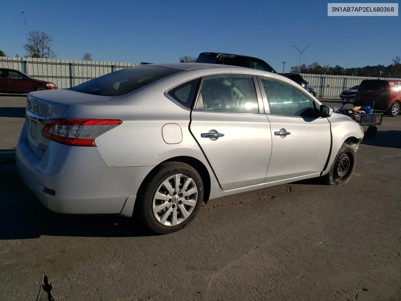 3N1AB7AP2EL680368 2014 Nissan Sentra S