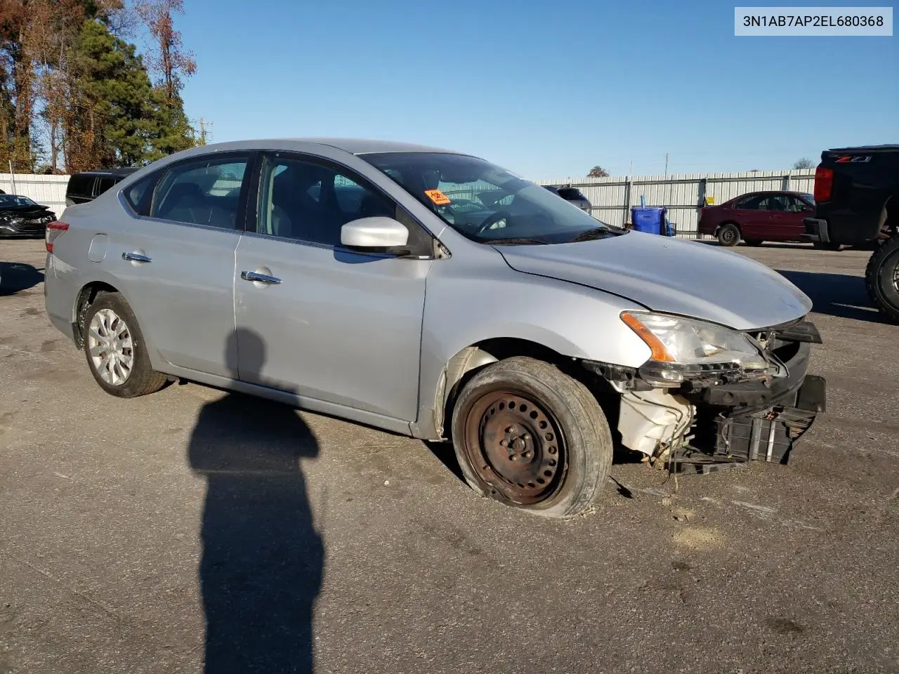 3N1AB7AP2EL680368 2014 Nissan Sentra S