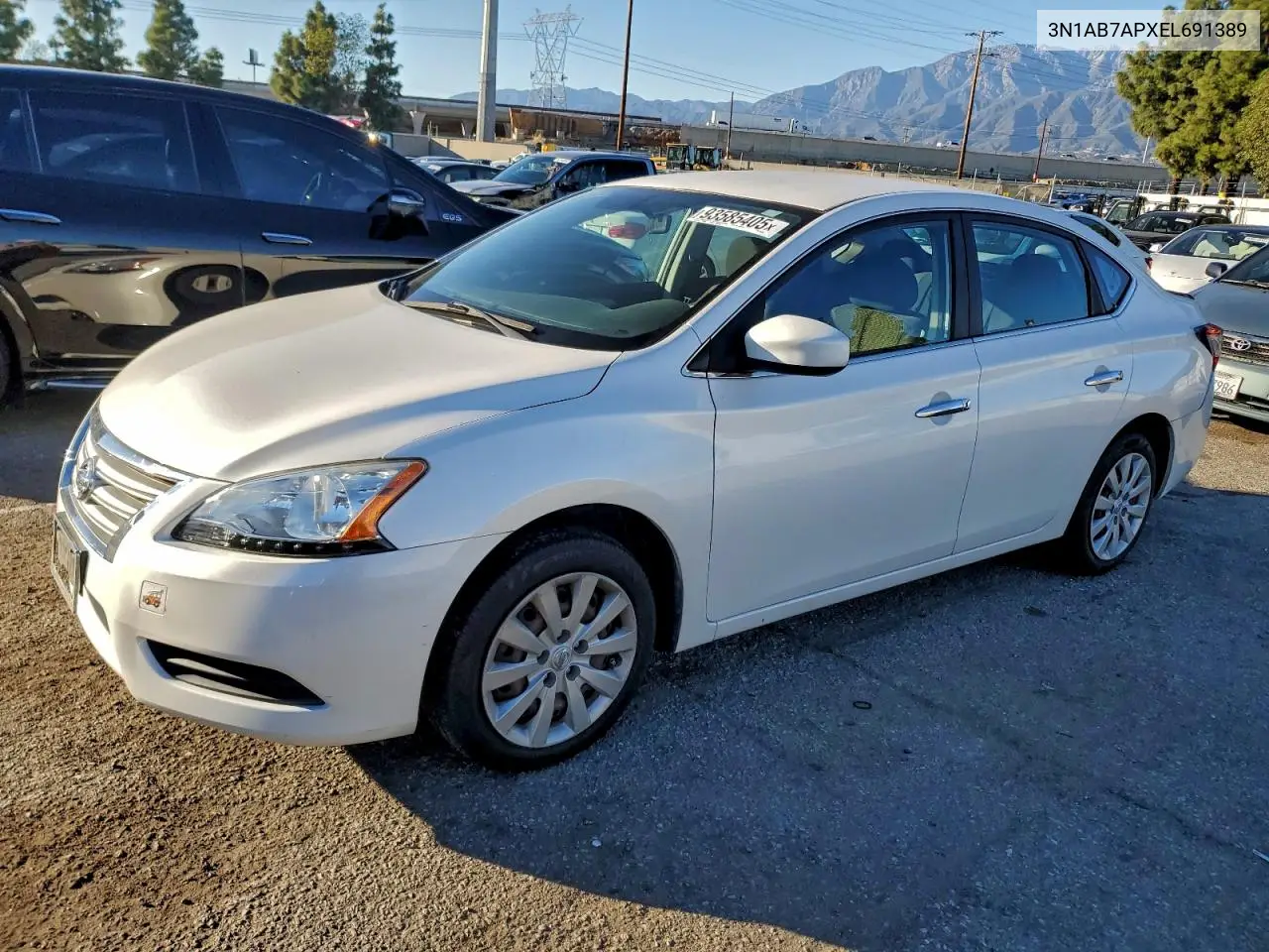3N1AB7APXEL691389 2014 Nissan Sentra S