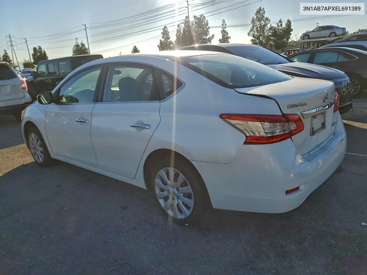 3N1AB7APXEL691389 2014 Nissan Sentra S
