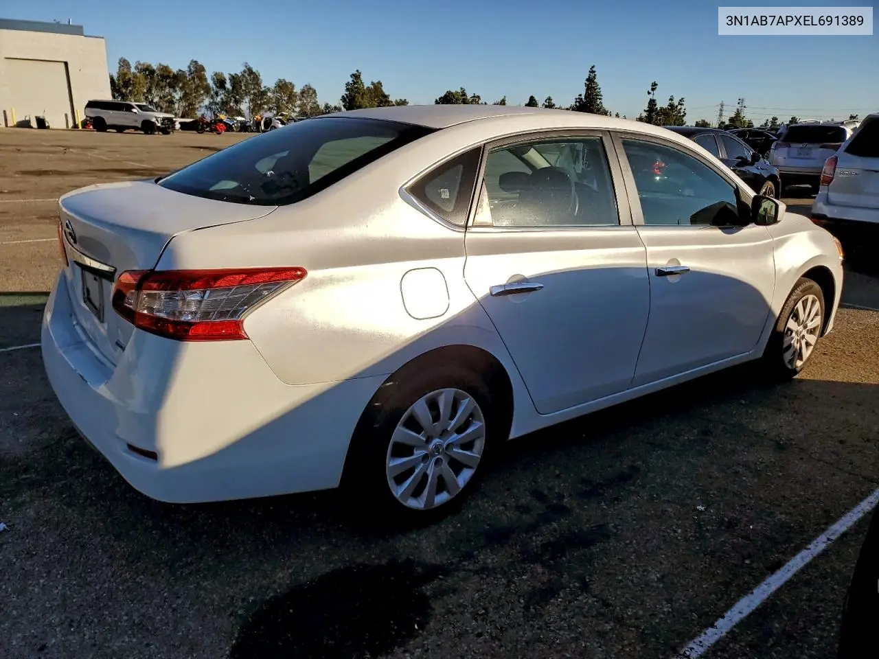 3N1AB7APXEL691389 2014 Nissan Sentra S